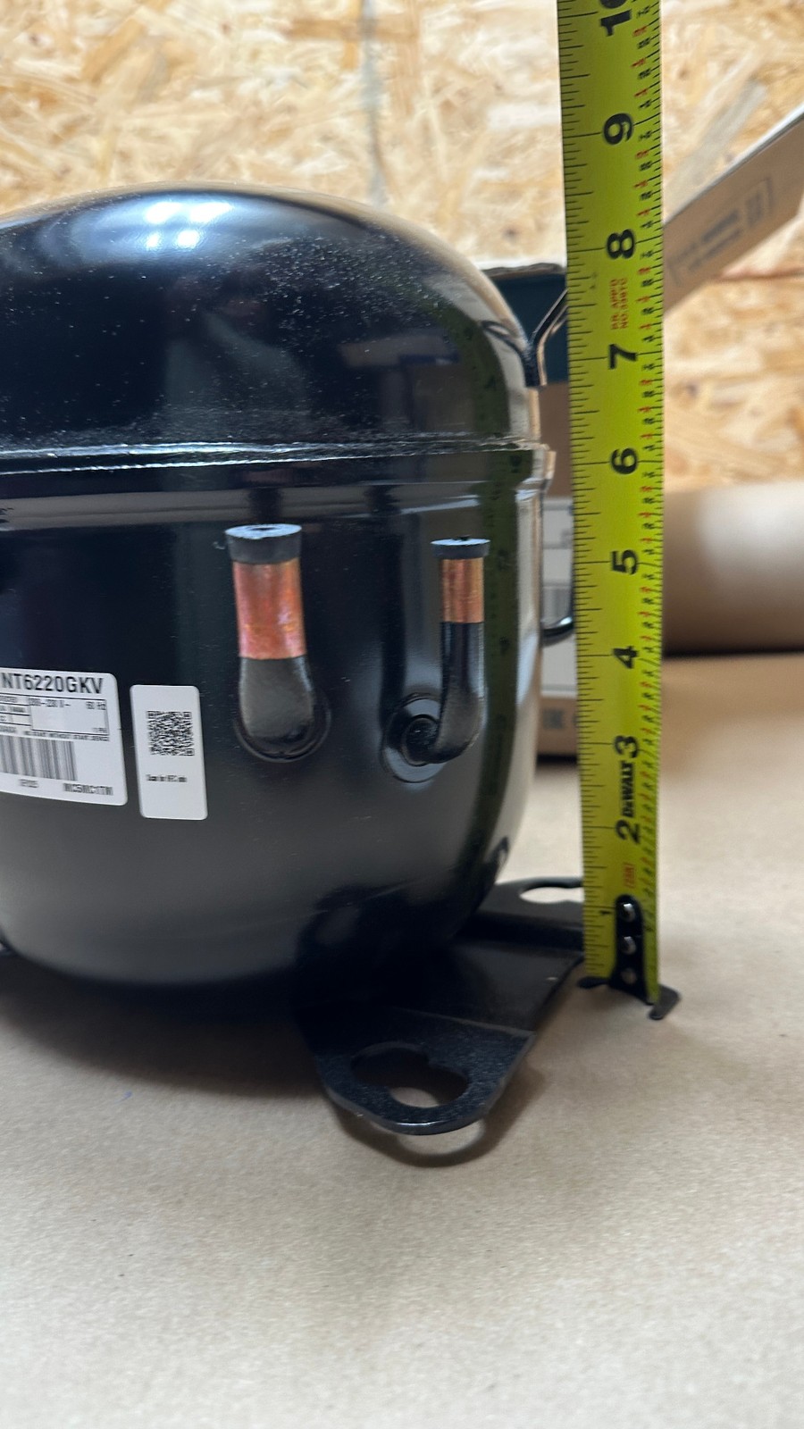 Embraco Compressor NT6220GKV 3/4HP 208-230V 60Hz R404A