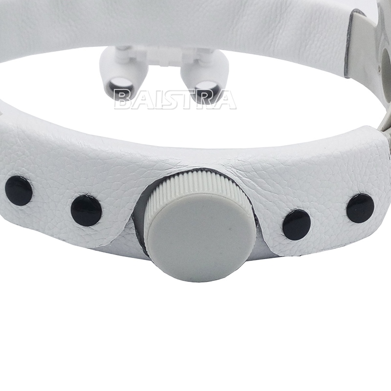 Dental Medical Surgical Headband Binocular Loupes 3.5X-R with Head Light Lamp