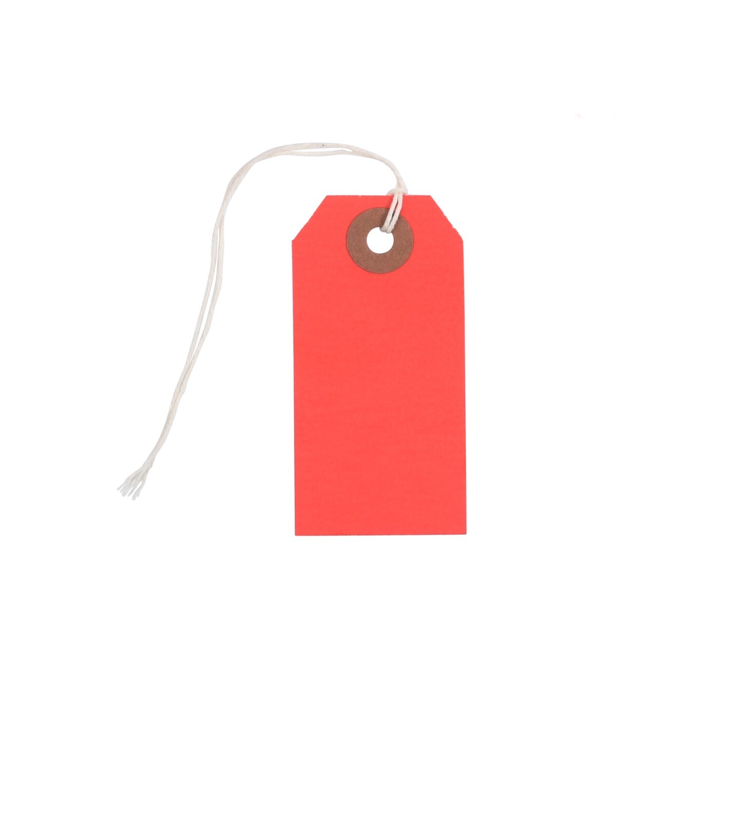 100 Red Cardstock Tags 3 1/4″ x 1 5/8″ Size 2 Inventory Price Tag with String