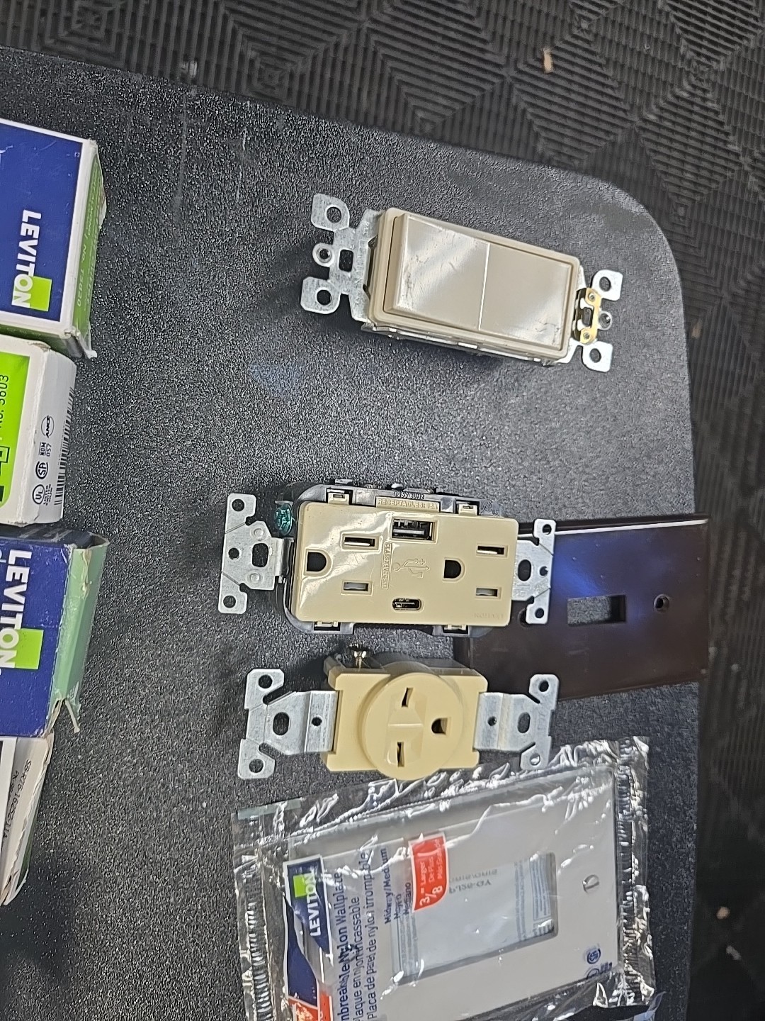 Mixed Lot Of Electrical Materials Mostly New And Some Used.