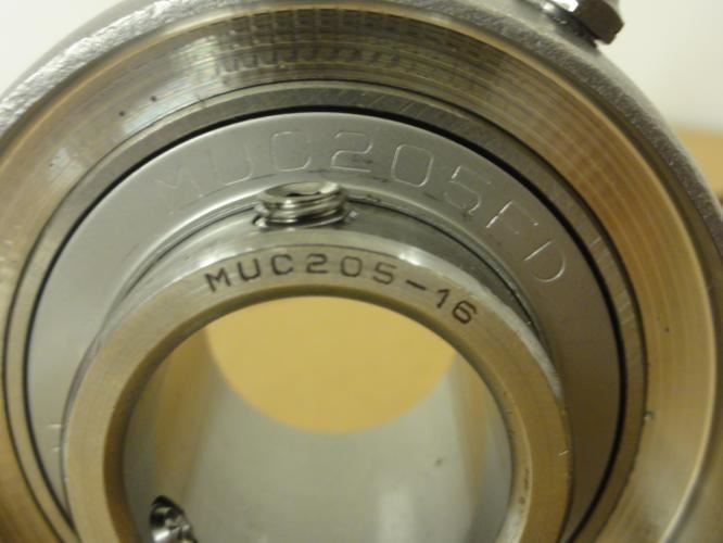 193738 New-No Box; AMI MUCP205-16 SST Pillow Block Bearing; 1″ID; 2-Bolt Base