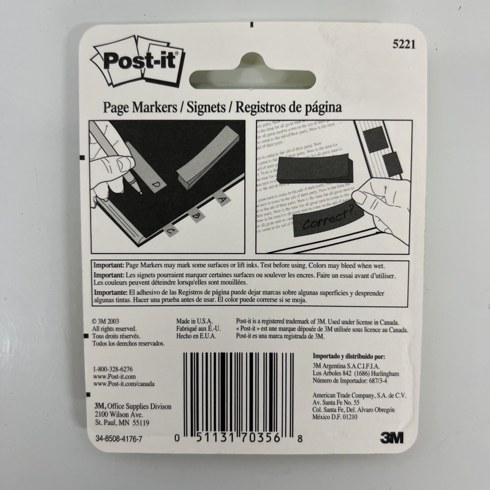 Post-It Page Marker, Assorted, 50-Sheets, 3 Units 1 Pack