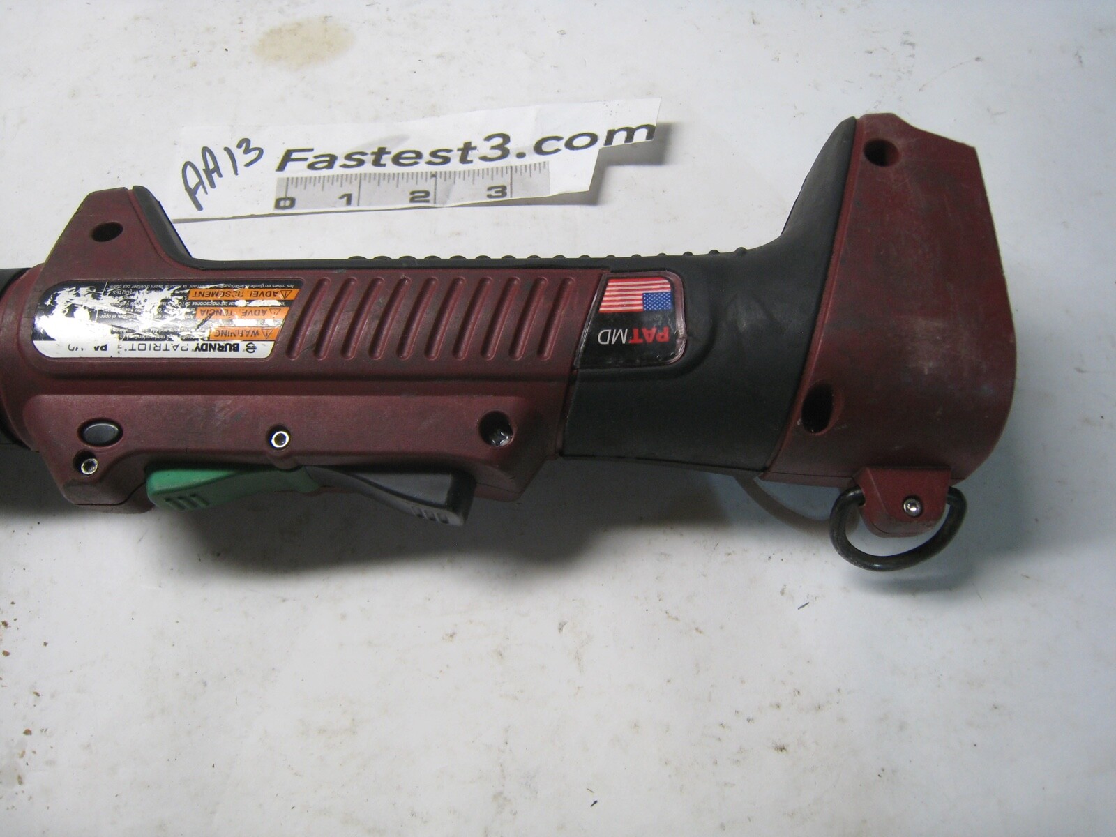 Burndy Hydraulic MD PAT Patriot handheld Crimper 6 Ton PATMD with light