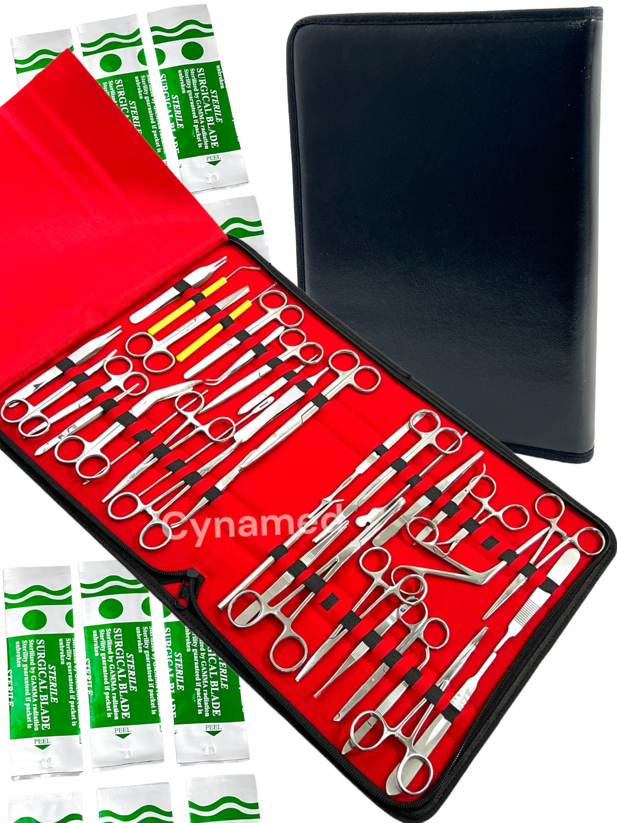 157 PC US MILITARY FIELD MINOR SURGERY SURGICAL VETERINARY INSTRUMENTS KIT