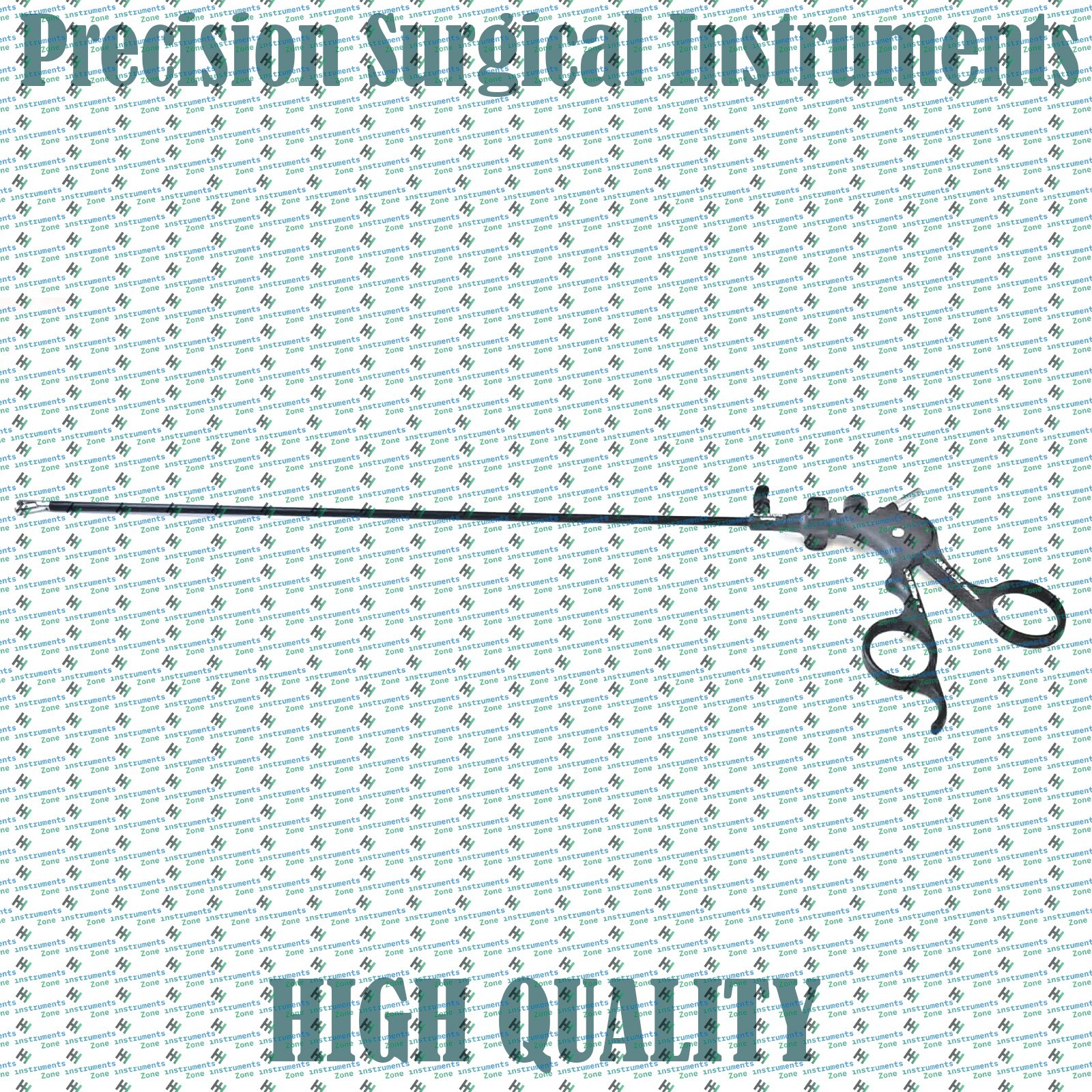Laparoscopic Clickline 2 Teeth Cup Forceps 5mm x 36cm w/ Handle & Sheath
