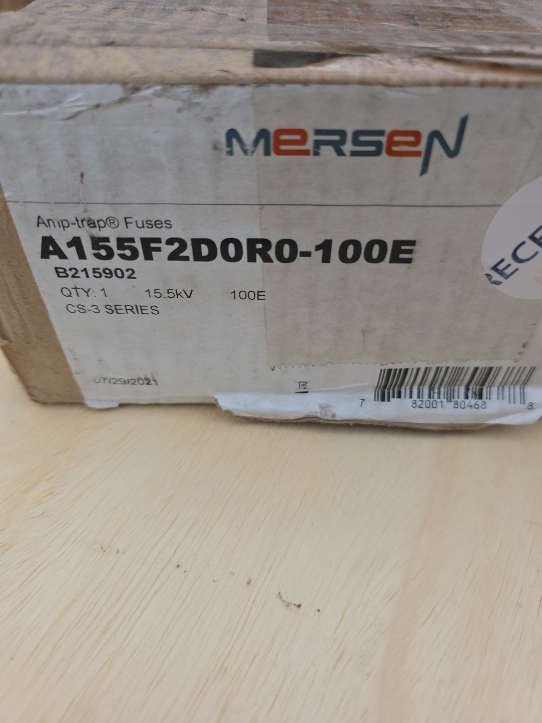 Mersen A155F2D0R0-100E Amp-Trap CS-3 Transformer E-Rated Fuse 15.5kV 50kA 100E A