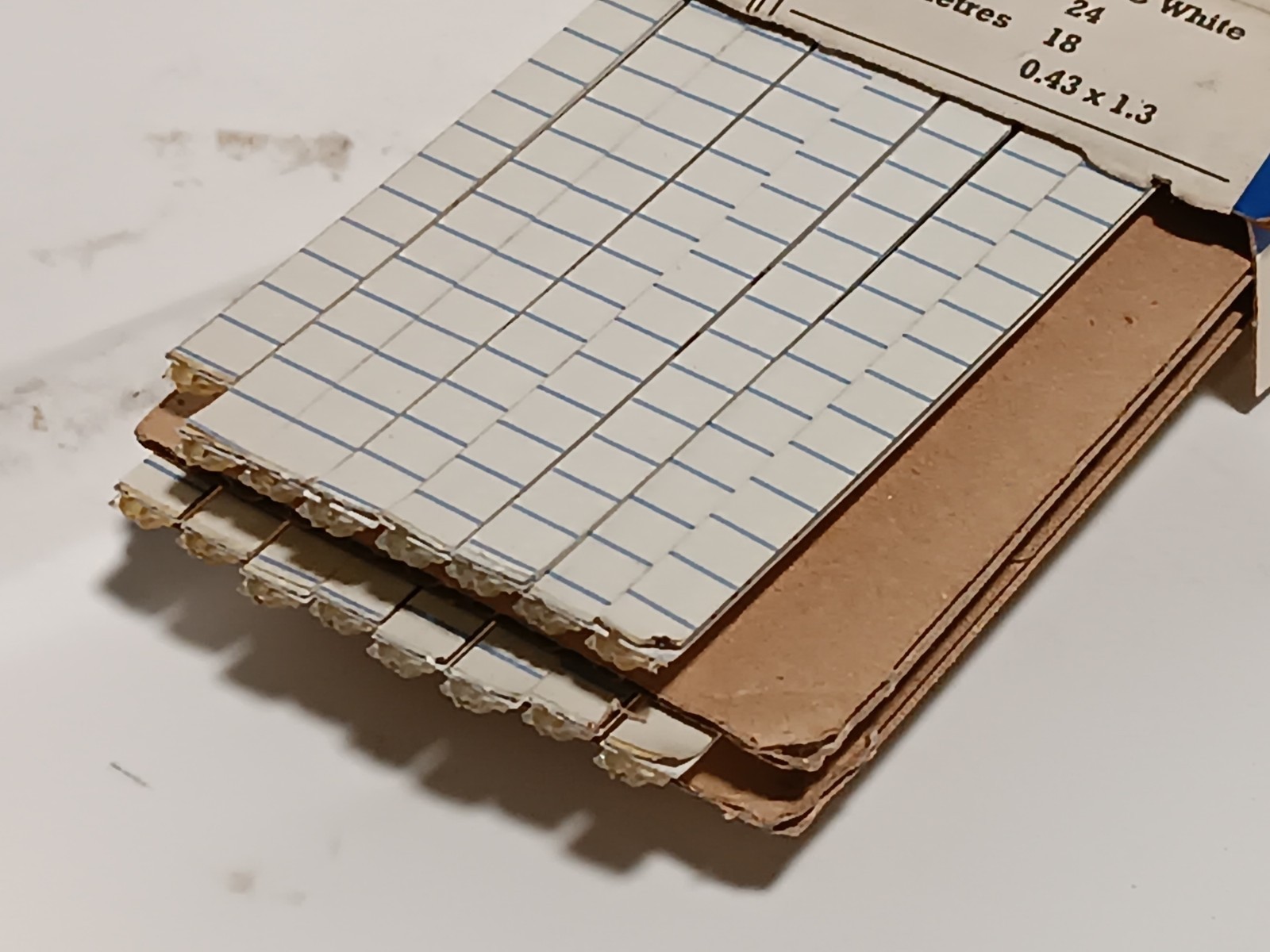 Shreiner Creasing Matrix #50 – O/C White, 0.43mm Chnl Depth x 1.3mm Chnl Width
