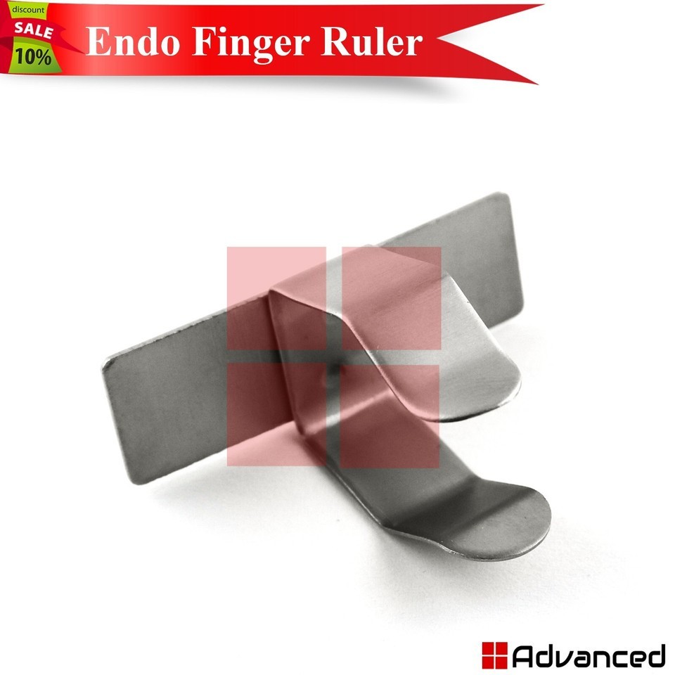 5 Pcs Dental Endo Finger Ruler Measuring Gauge Scale Endodontic Ring Instruments