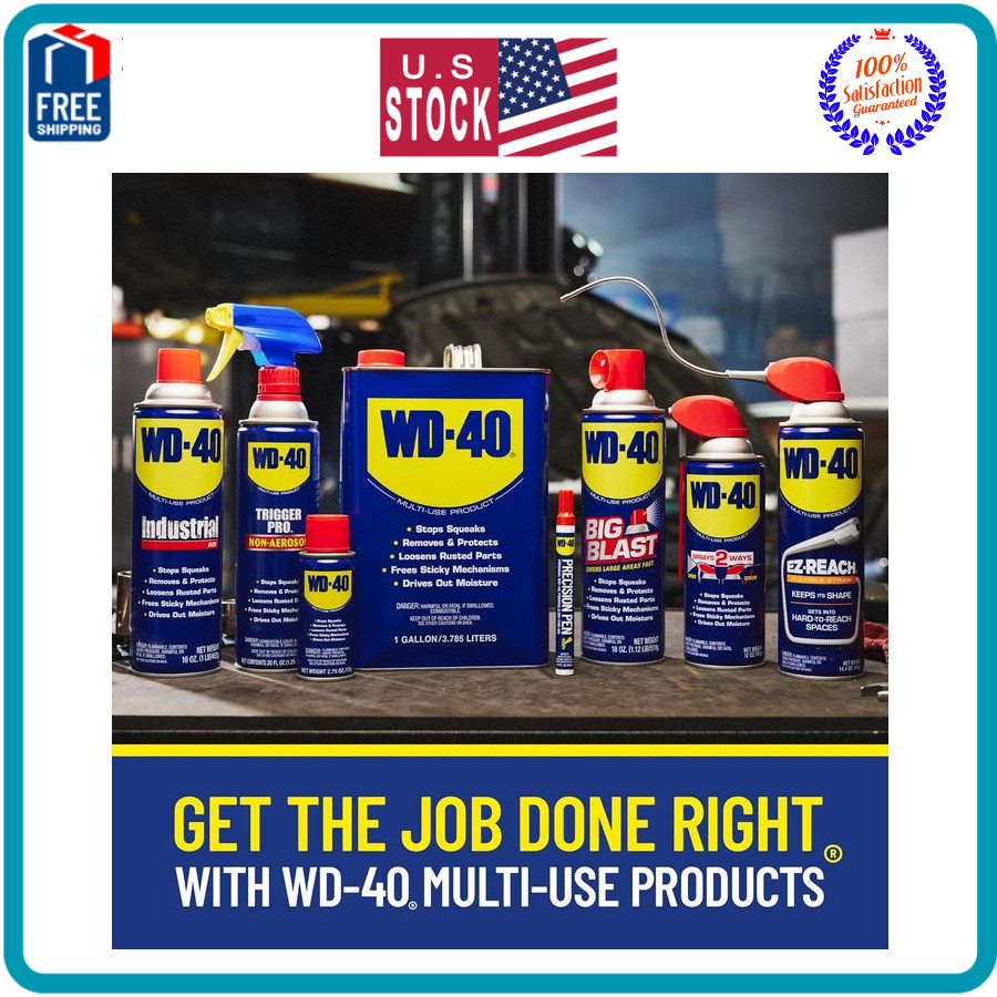 WD40 MultiUse Product with Smart Straw Sprays 2 Ways, 12 OZ [6Pack]