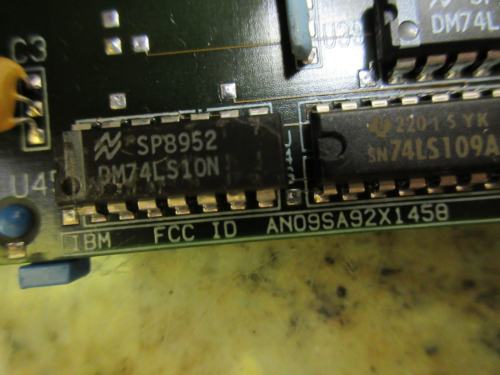 IBM STREAMING TAPE ADAPTER AN09SA92X1458 110 08F3022 YX CNC 11008F3022 BOARD