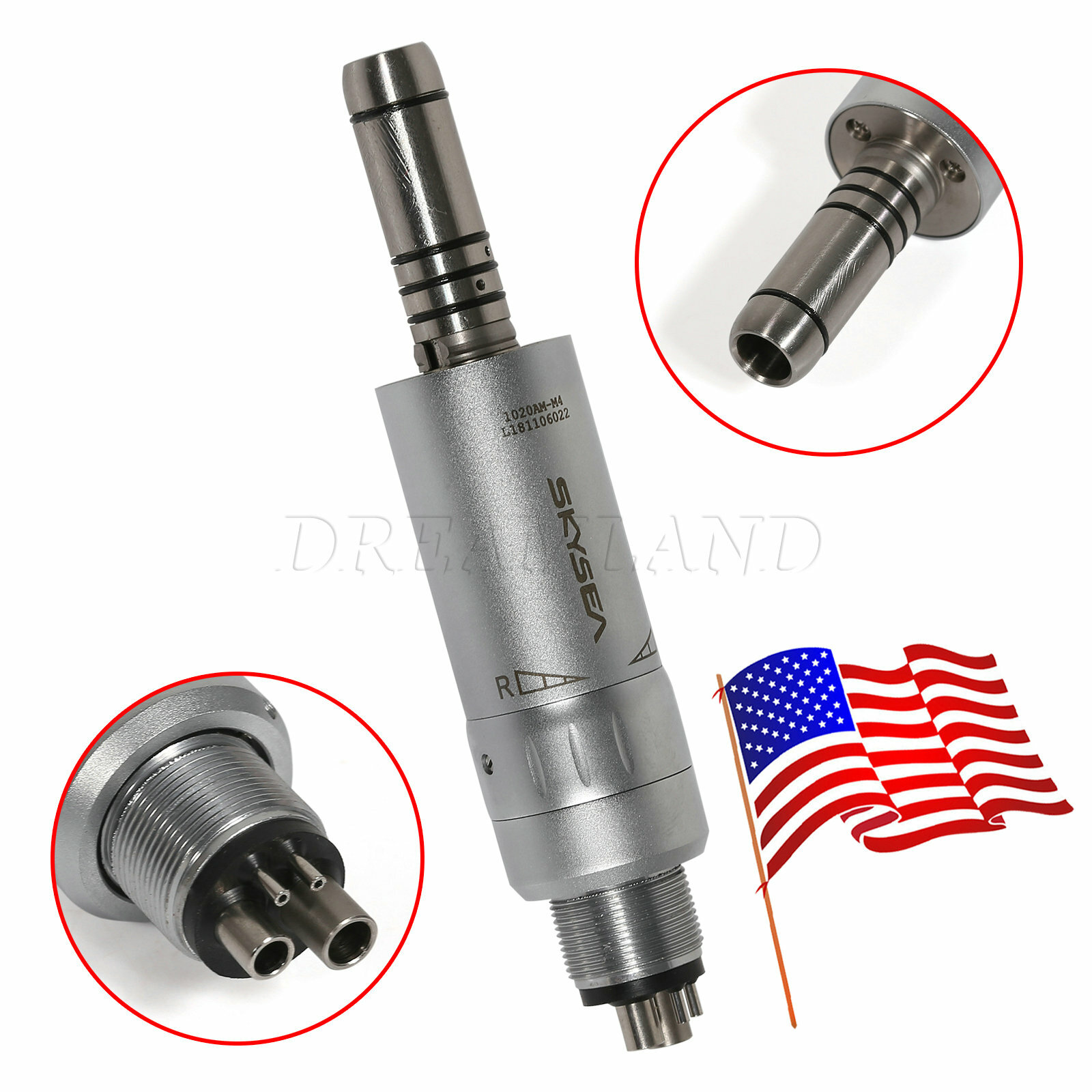 1-10*Dental 4 Holes Inner Water Air Motor Low Slow Speed Handpiece SKYSEA