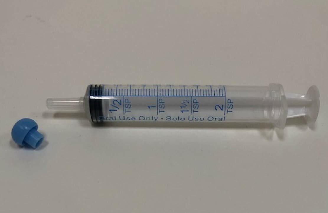Global Medical Products 10cc/ml Oral Syringe Clear with Tip Cap 305219 – 50