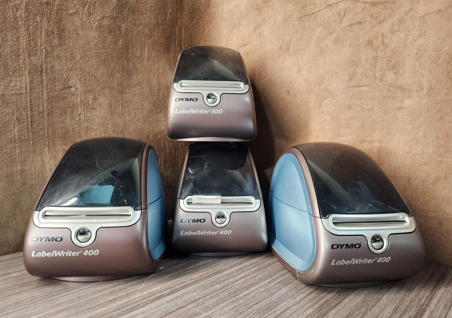 Lot of 4 DYMO LabelWriter 400 Thermal Label Printers 93089 USB No Power Supply