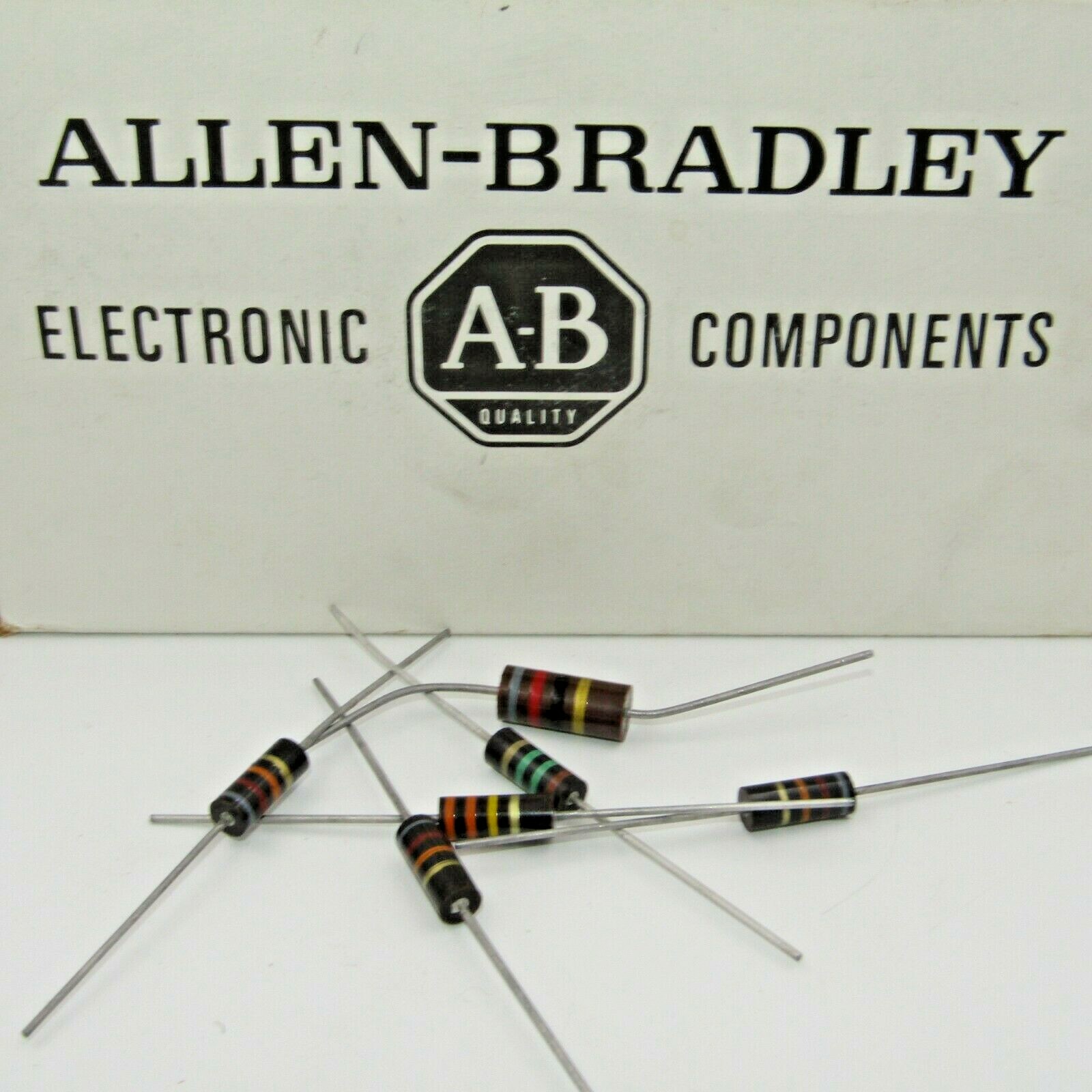 ( 5 PCS ) 1K Ohm 1W 5% Carbon Comp Allen Bradley Resistor 1 Watt RC32GF102J