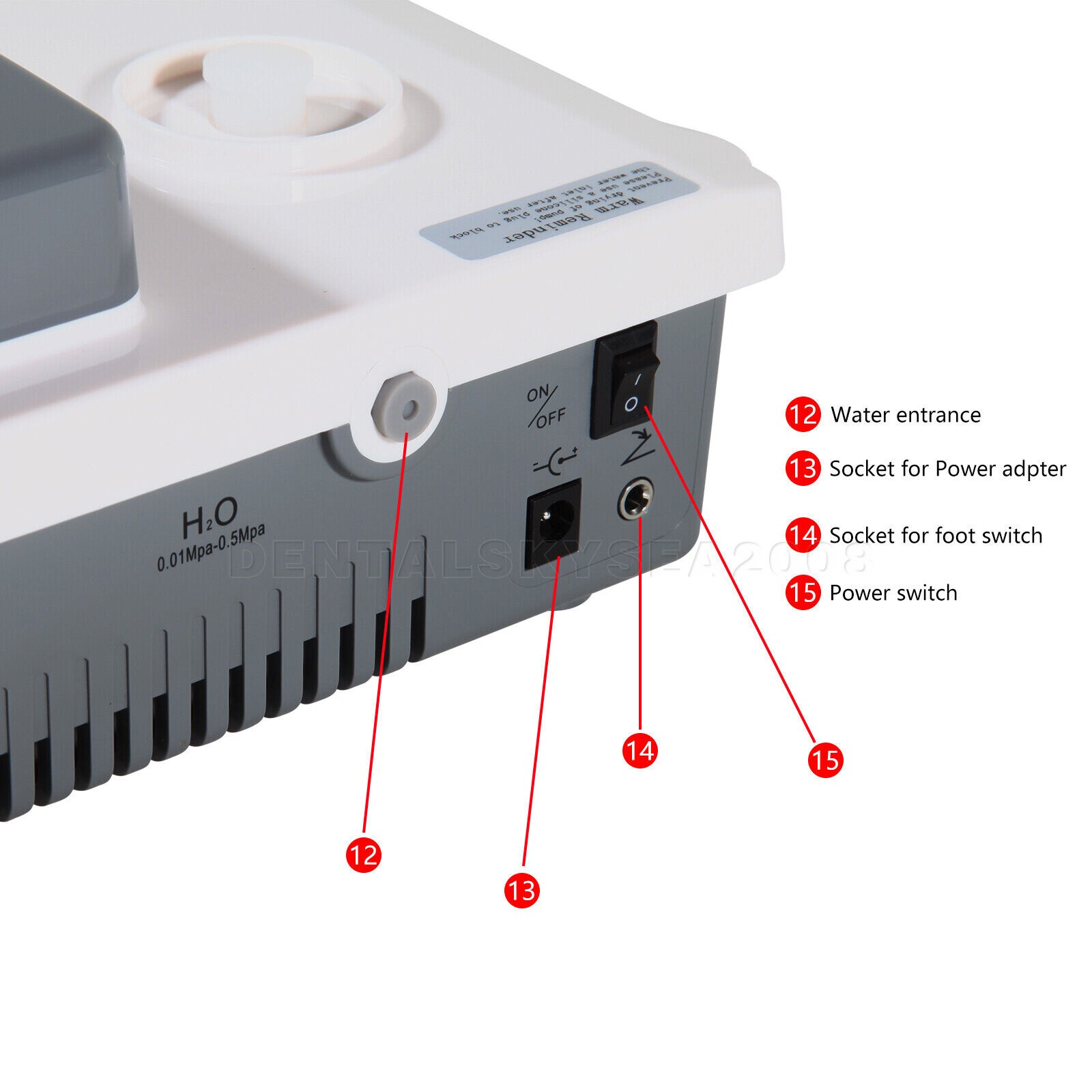 LED Dental Ultrasonic Piezo Scaler Detachable Handpiece Bottle Fit EMS Cavitron