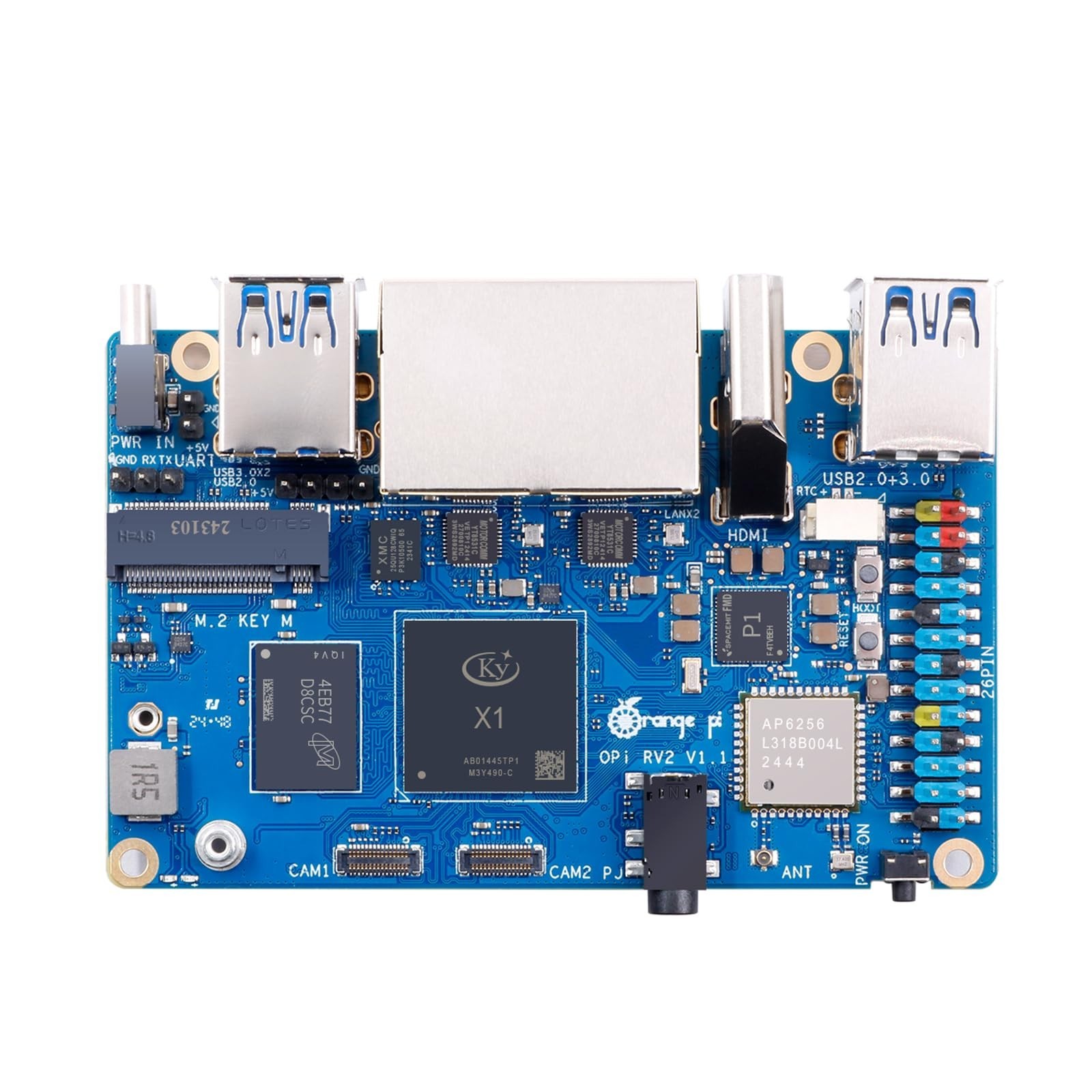 RISC-V Single Board Computer 8-Core 64-Bit, 2GB/4GB/8GB LPDDR4x, Wi-Fi/Bluetooth