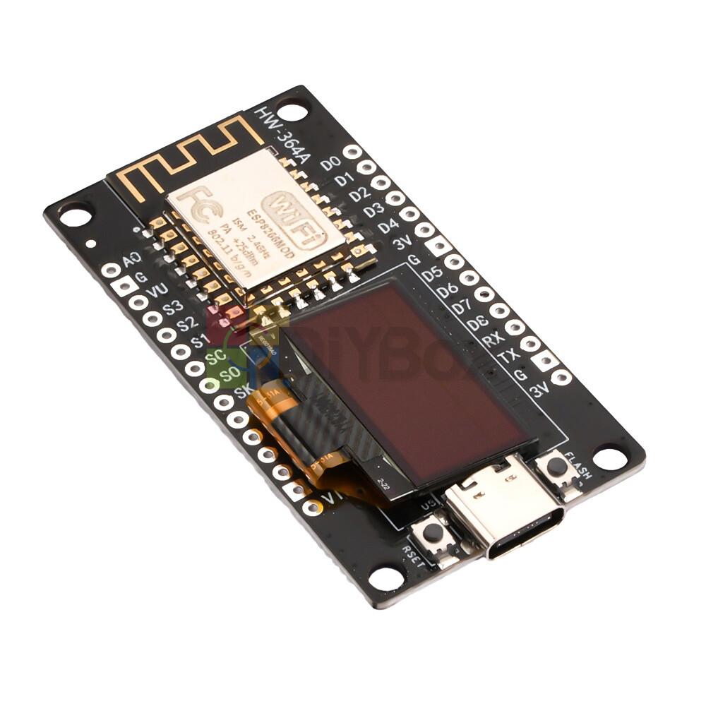 NodeMCU ESP8266 ESP-12F WiFi Development Board Module ESP 8266 with 0.96″ OLED