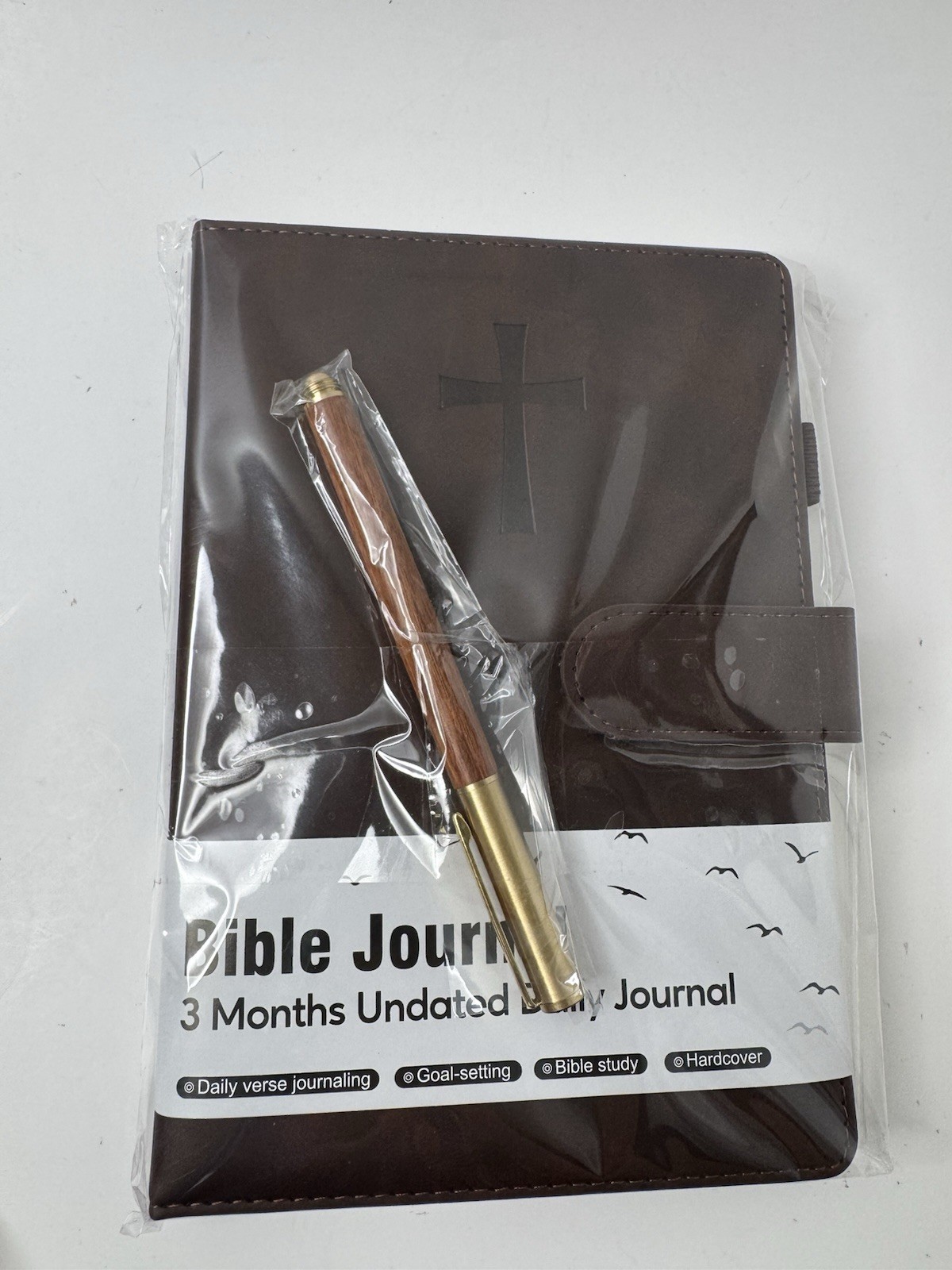 Papejoon Leather Men’s Bible Journal-Undated-3 Month With Pen New Sealed