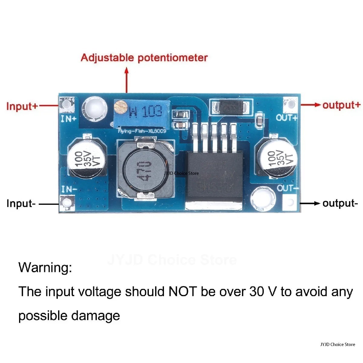 3pc XL6009 Boost Buck Module DC-DC adjustable Voltage Converter Power Supply