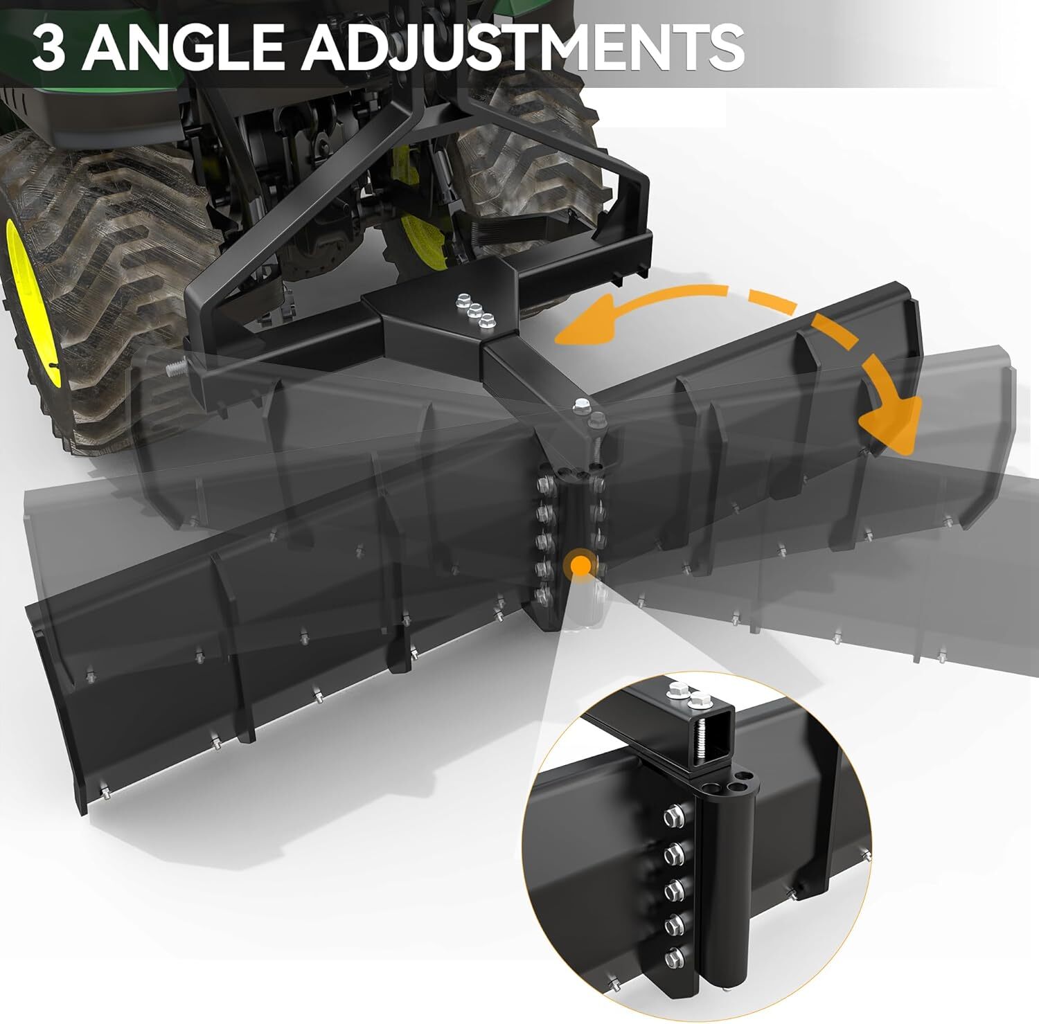 52″ Width Working Coverage 3 Point Rear Grading Blade for Cat 0 & Cat 1 Tractors