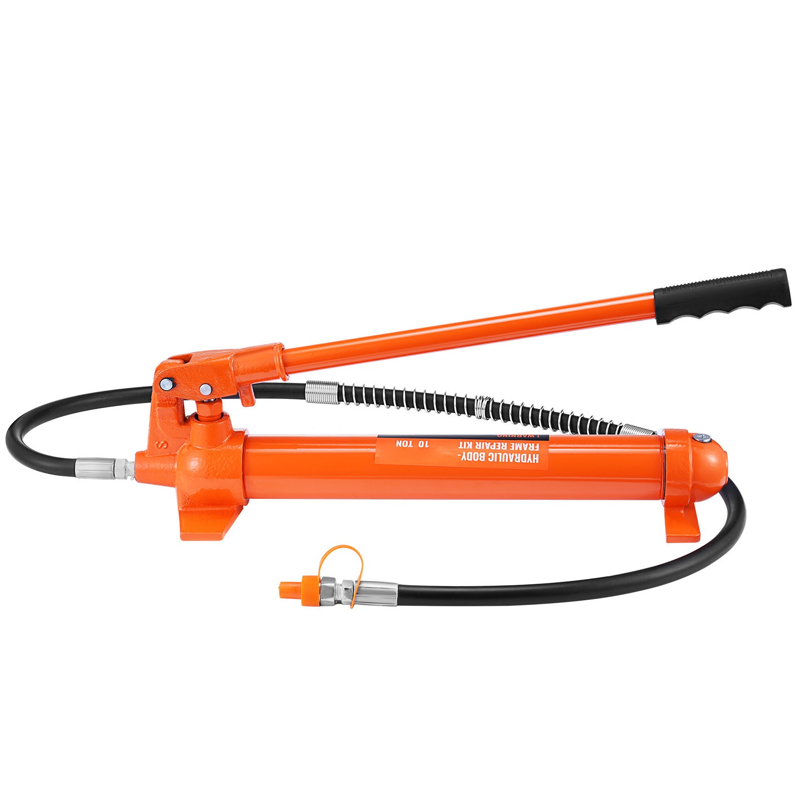 10Ton Hydraulic Ram Kit with Pump, 4.6ft/1.4m Oil Hose and Storage Case
