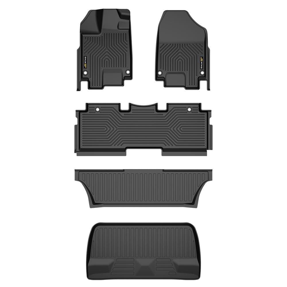 TPE Floor Mats Cargo Liners for Honda Odyssey 2018-2025 5PCS All Weather Alfombr