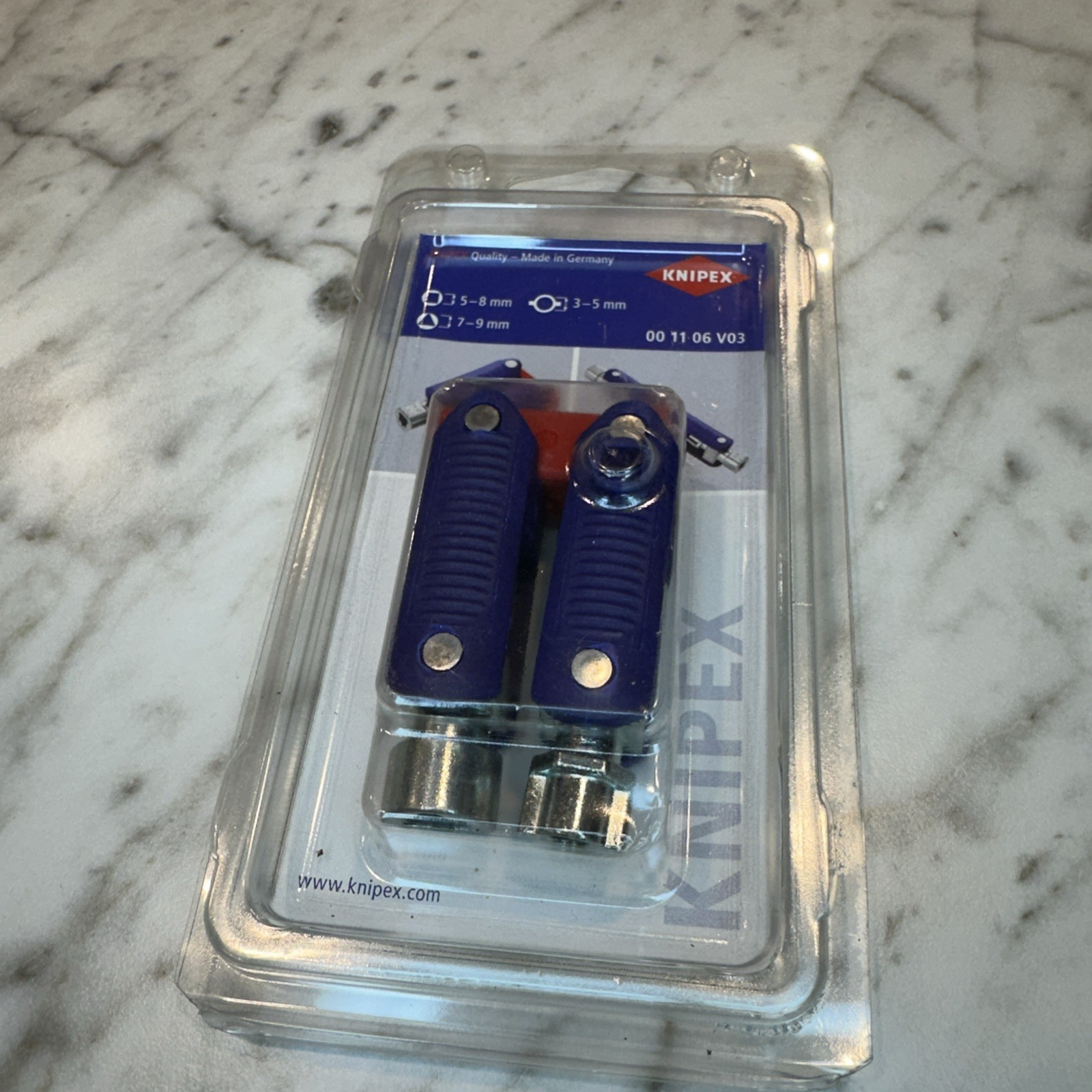 Knipex 00 11 06 V03 Control Cabinet 4-Way Multi Key DoubleJoint 5″ GERMANY – NEW
