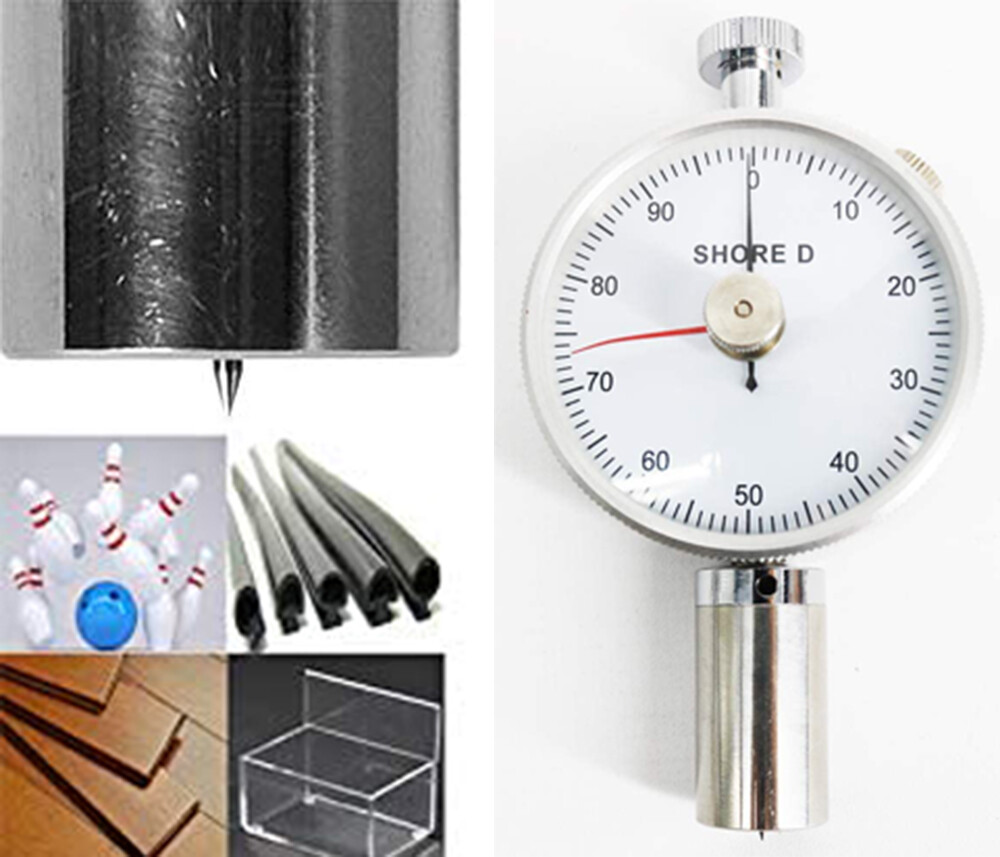 Shore D Hardness Tester for Thermos Plastic Rubber Printing Plate Fibred 20-90HD