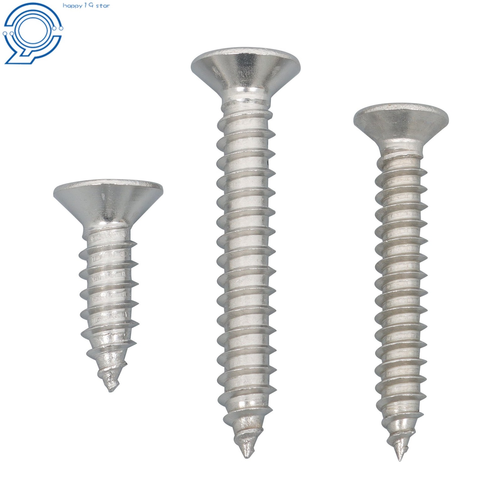 Phillips Flat Head Sheet Metal Screws, 550Piece 304 Stainless Steel Assortment
