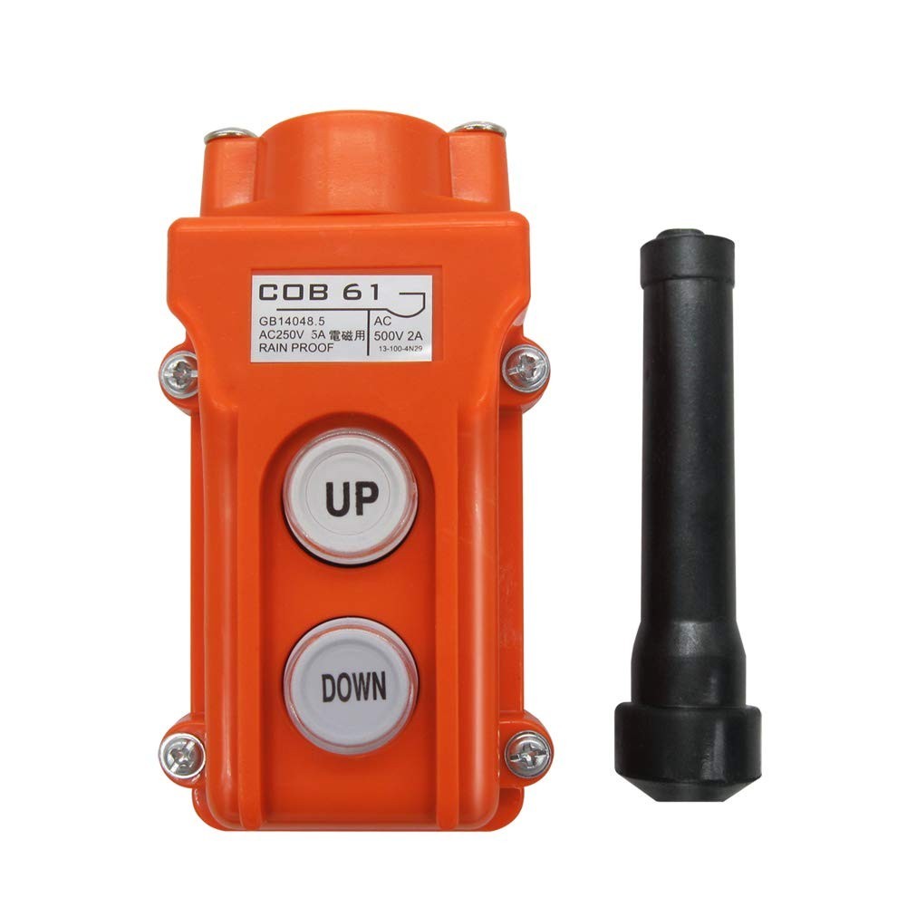 Rain Proof Up-Down Switch Control Station, Crane Pendant Hoist Push Button Swit