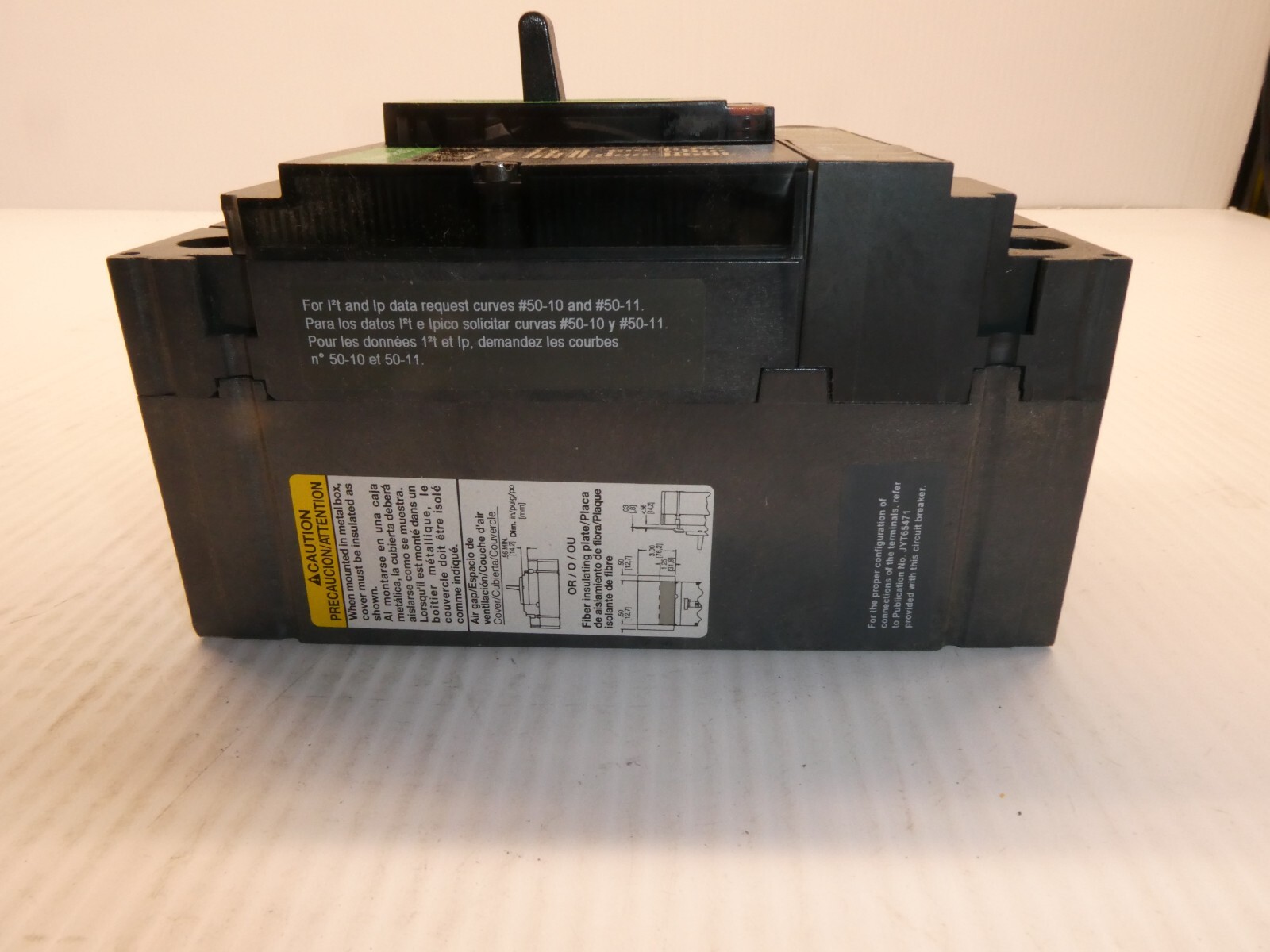 Schneider HLL36090 PowerPacT H 90A, 3 pole, 600VAC, 50kA, lugs, thermal magnetic
