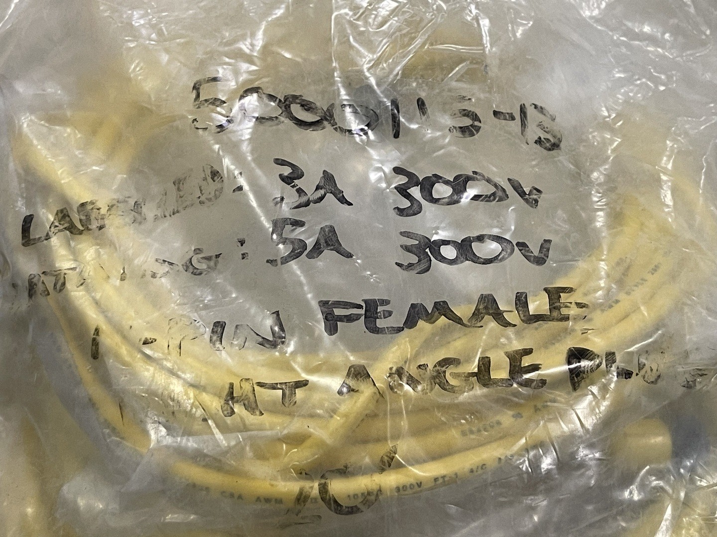 SURPLUS NEW CROUSE-HINDS 5000115-13 20ft 18/4 AWG Cord Set Micro 4 Pin Female