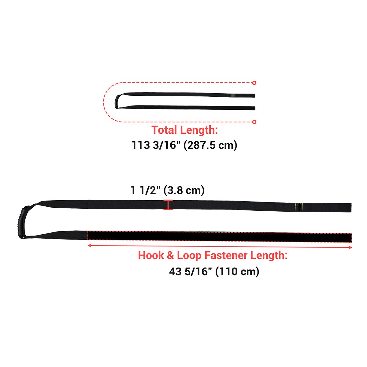 Yessources Box Carrying Strap with Handle Hold 220Lbs for Safely Moving 2 Pack