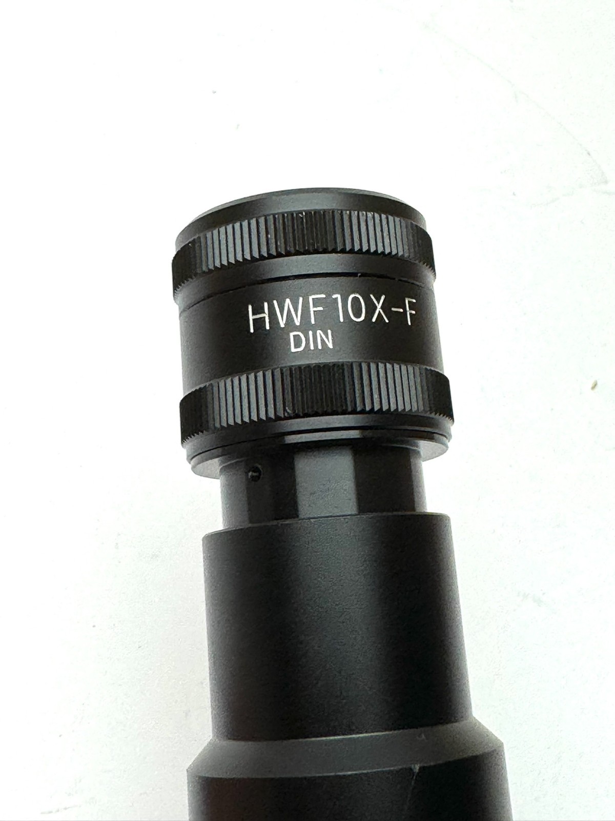 Nikon microscope photo adapter with right-angle HWF10X-F DIN focusing viewfinder
