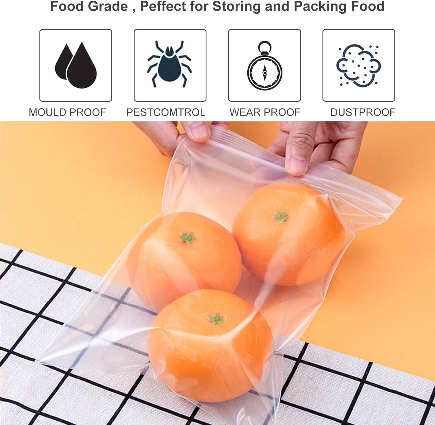 3”x 4″, 100 pcs 2 mil Clear Plastic Reclosable Zip Zipper Lock Jewelry Bags