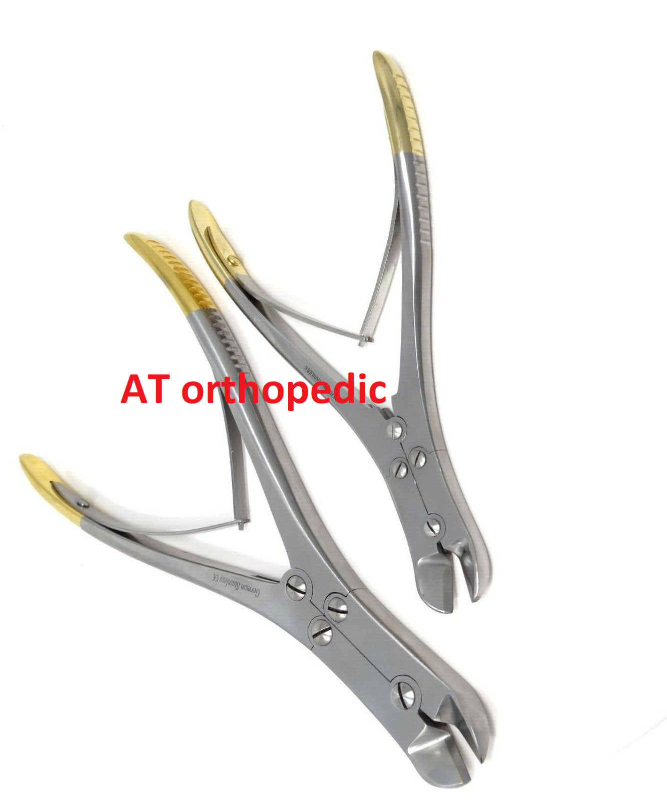 2PCS TC Pin & Wire Cutters Double Action Orthopedic Instruments Tungsten Carbide
