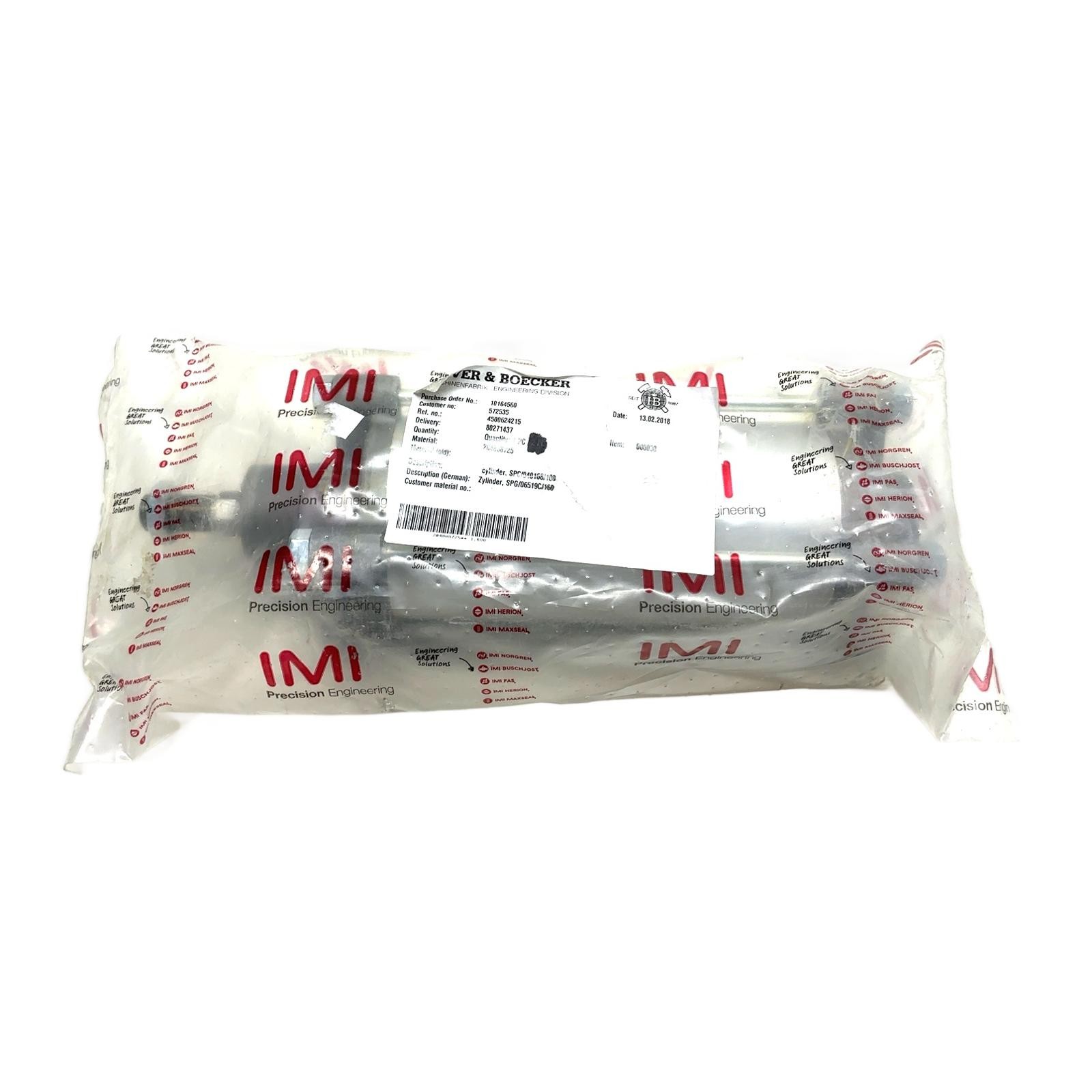 SPC/040168/100 IMI NORGREN, IMI Norgren Pneumatic Cylinder 100mm Stroke ……..