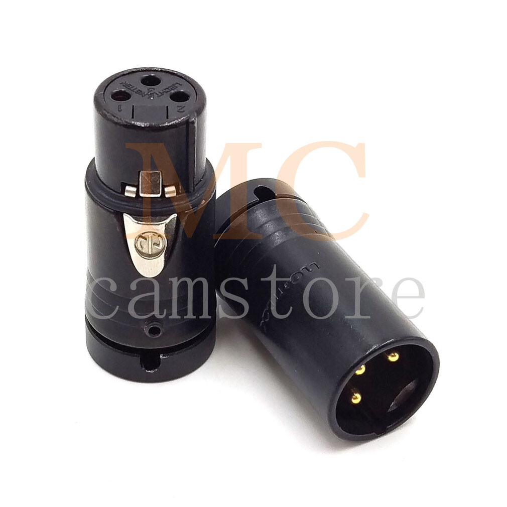 XLR NEUTRIK 3pin, low profile XLR audio plug (pair)