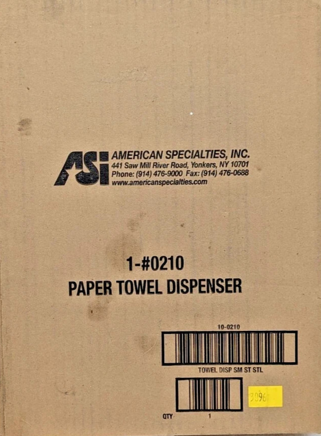 ASI 0210 Paper Towel Dispenser Multi C-Fold Surface Mounted Stainless Steel