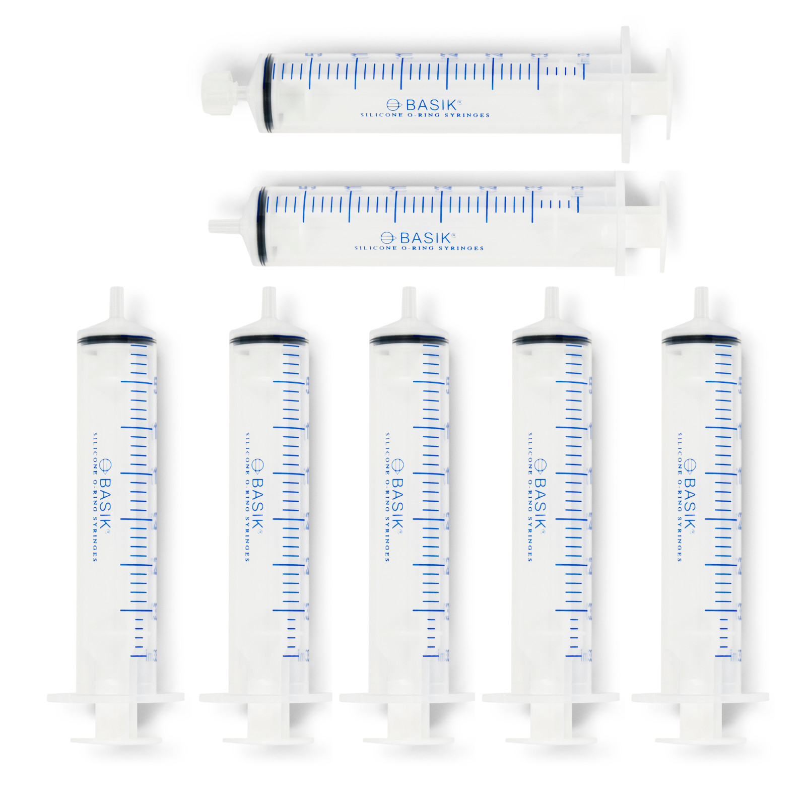 35cc Slip Tip Syringe Silicone O ring Reusable Smooth Glide Plunger