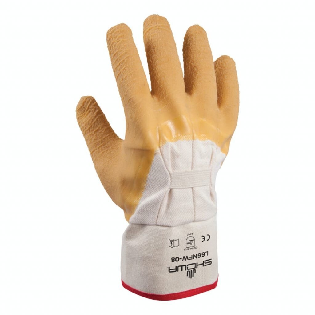 2 PAIRS – SHOWA Nitty Gritty General Purpose Work Gloves 66NFW-10 Size LARGE XL
