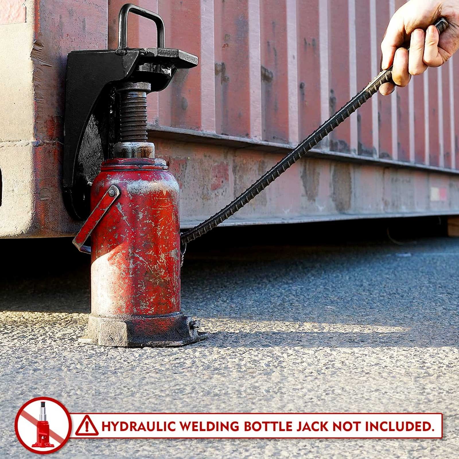 2PCS Shipping Container Jack Lug Leveler Heavy Duty U-Shaped Handle 50000LB