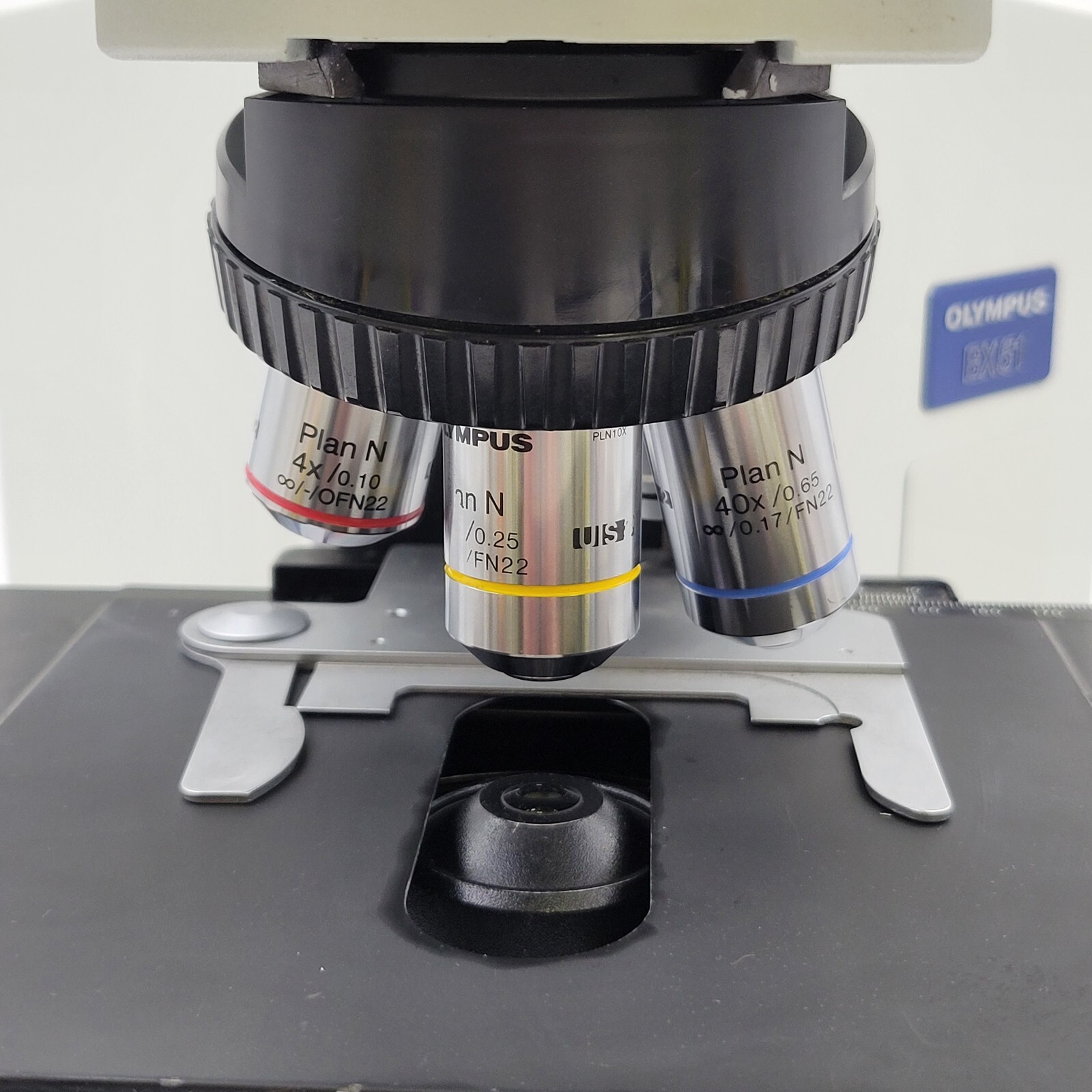 Olympus Microscope BX51 with LED, Trinocular Head, & 100x Objective