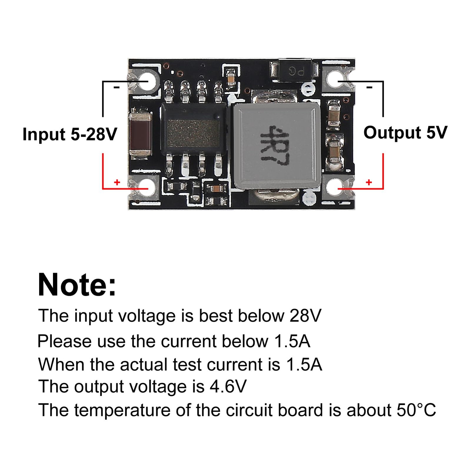 5 Pcs 5V Voltage Regulator Mini Reducer DC 5-30V 12V 24V Power Buck to 5V Buc…