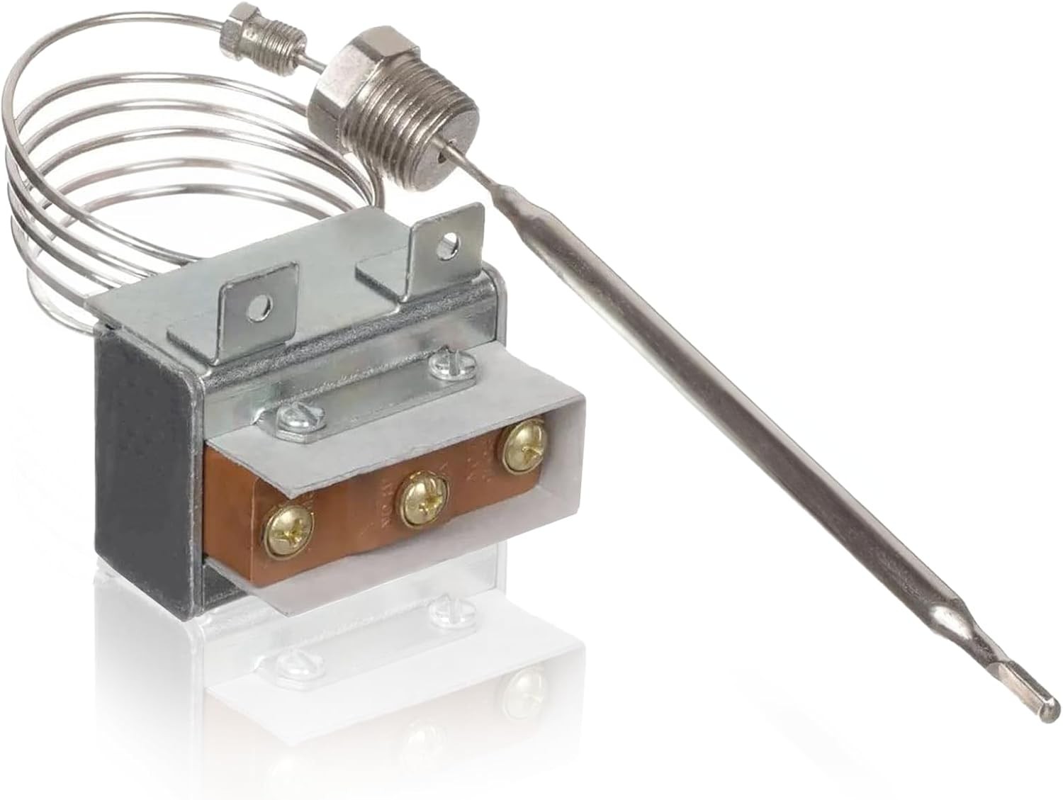 Upgraded 1177 High Limit Thermostat 450°F Gas Fryer Switch 3/8 MPT Compatible