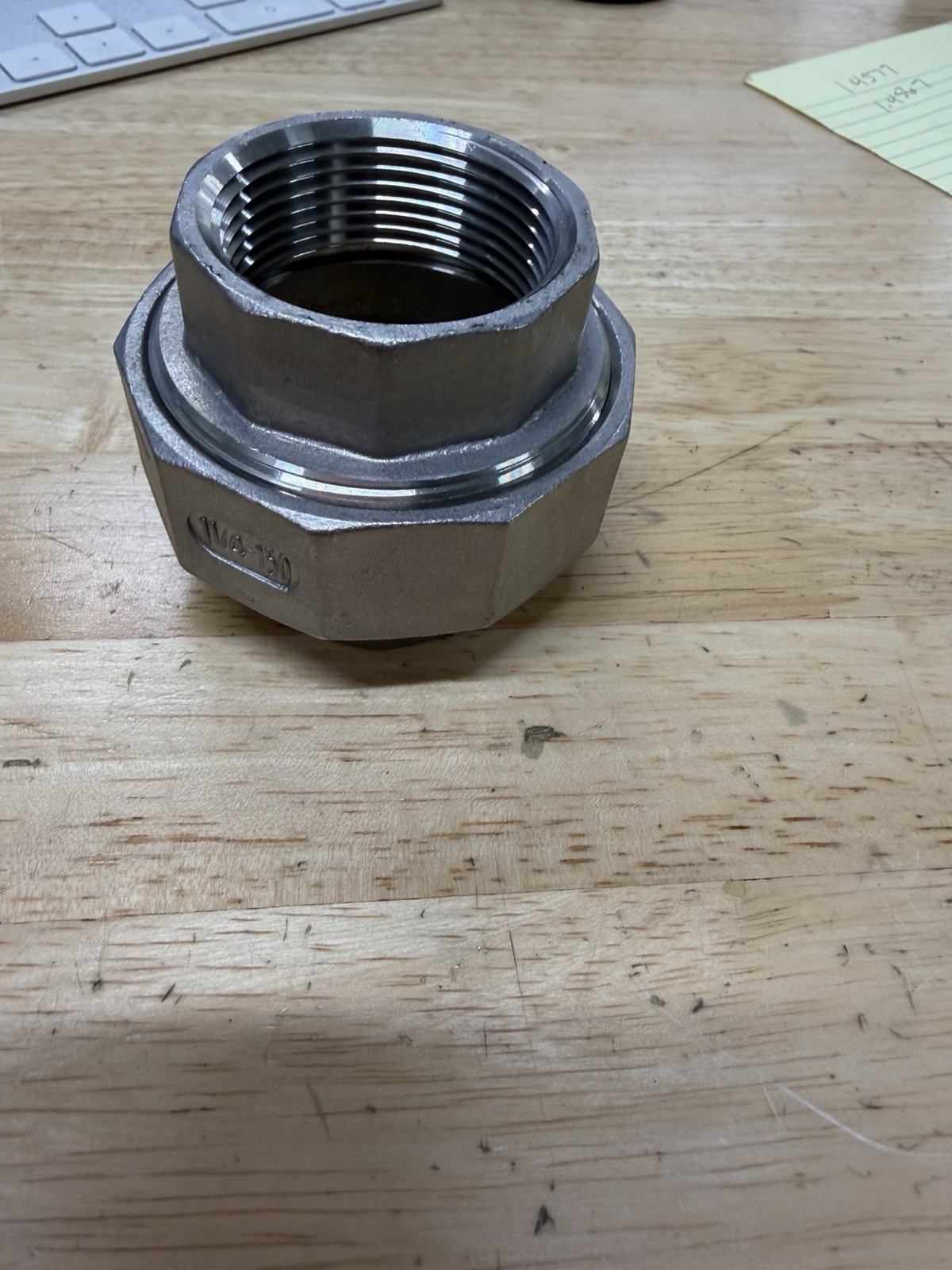 UNION 1-1/4″ Class 150 Female Thread NPT, 316 Stainless Steel Pipe Fitting