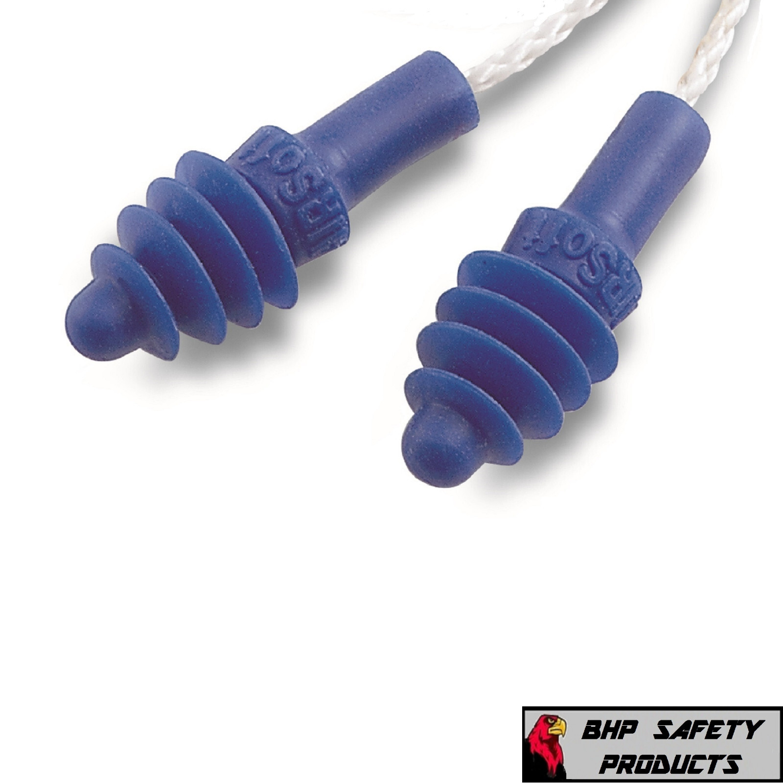 (10 PAIR) HOWARD LEIGHT DPAS-30W AIRSOFT REUSABLE EAR PLUGS W/ WHITE CLOTH CORD