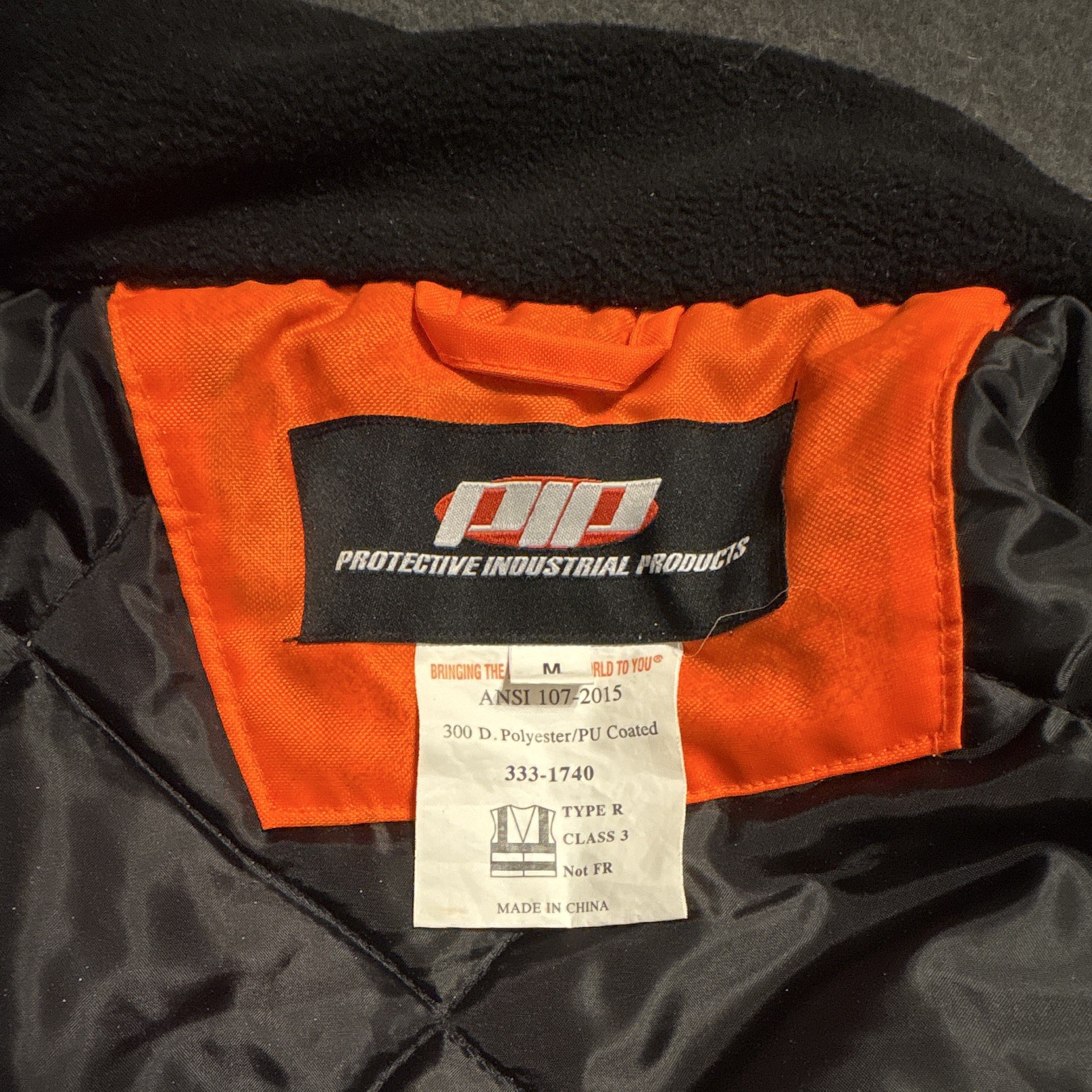 Protective Industrial Products PIP Hi-Vis Reflective Jacket ANSI Class 3 M