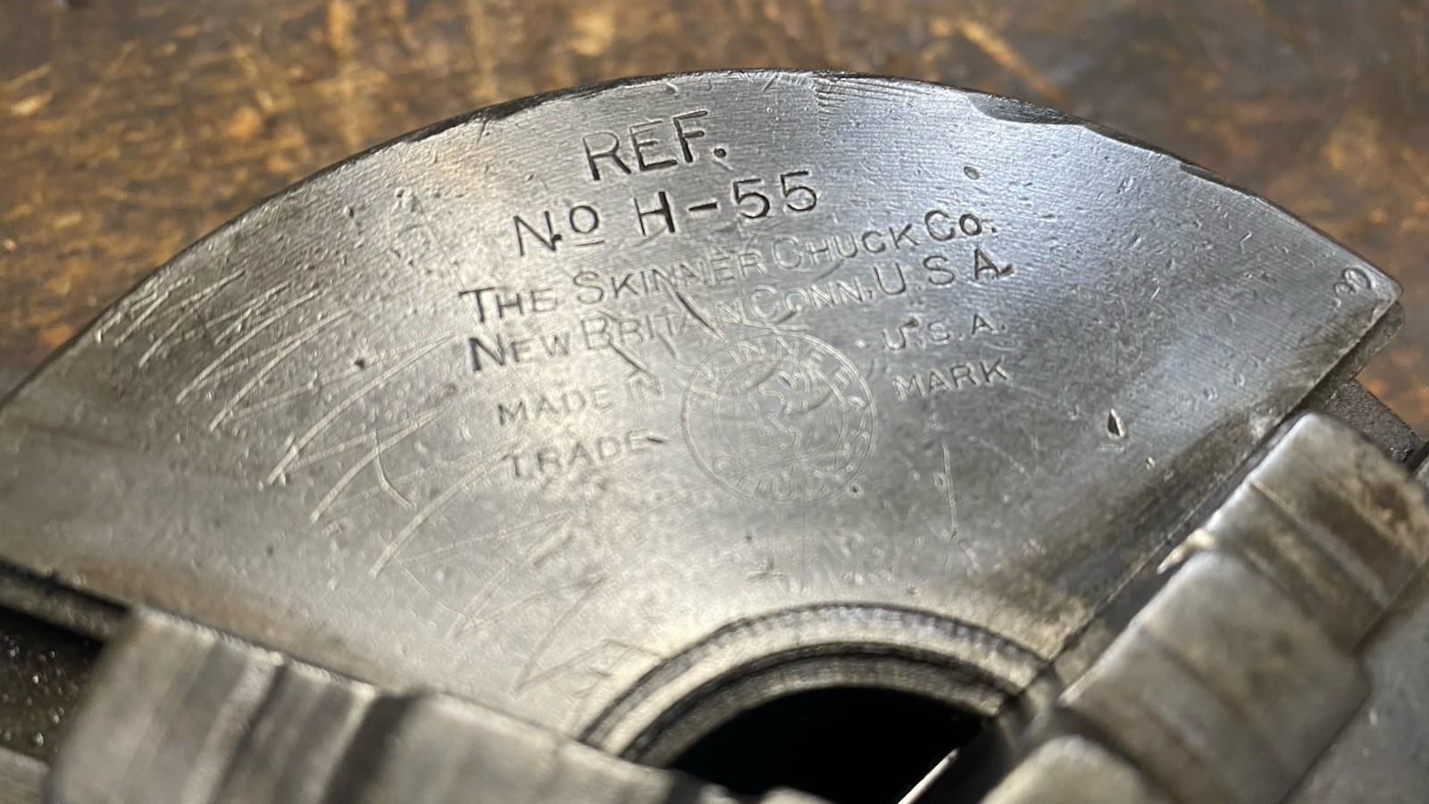 5” Skinner Lathe Chuck 3 Jaw Scroll Chuck Hardinge Taper Lock Mount