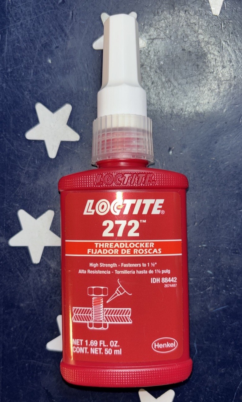 LOCTITE 272 50mL High Strength Threadlocker 1.69 FL OZ 88442 27240 EXP 03/2027